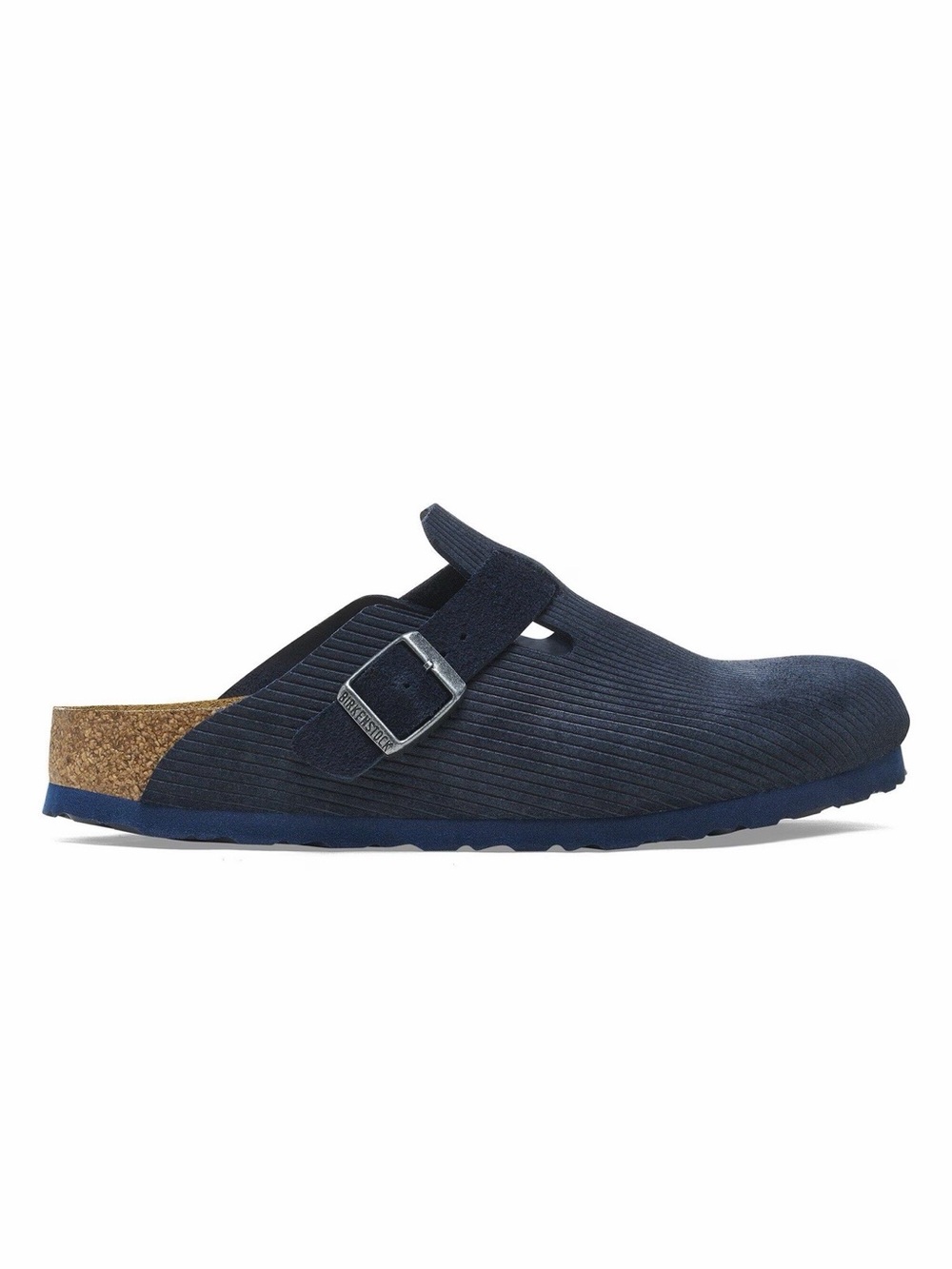 Birkenstock Boston Clog- Suede Corduroy Midnight Blue
